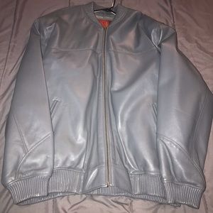 Gray Leather jacket